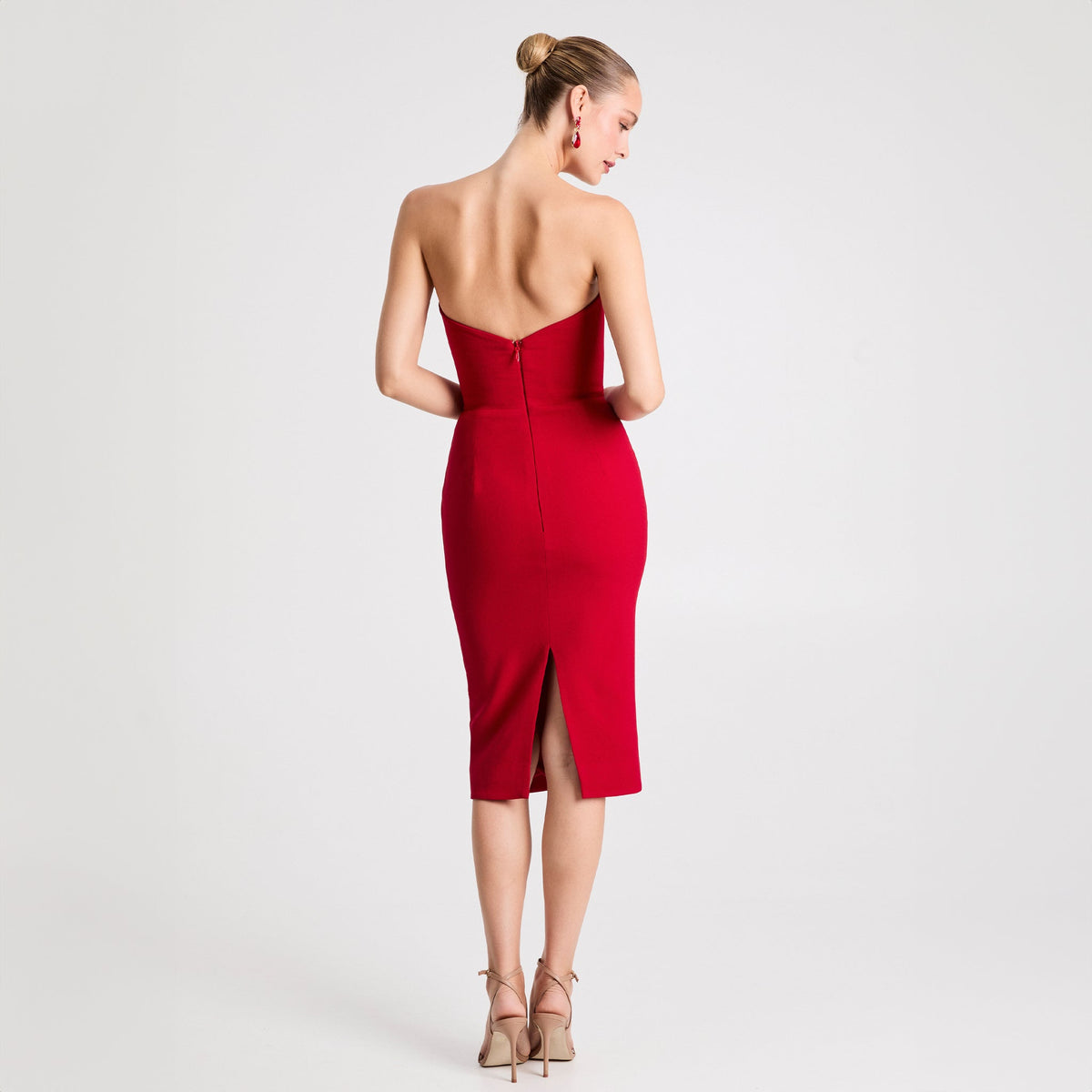 celia's party dresses Celia Strapless Cocktail Sheath Dress
