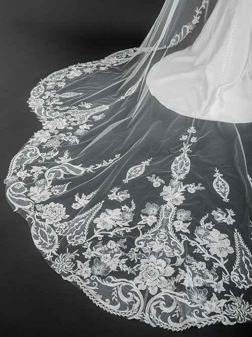 Bel Aire Bridal Cathedral Veil V7678C – Mia Bella The Label