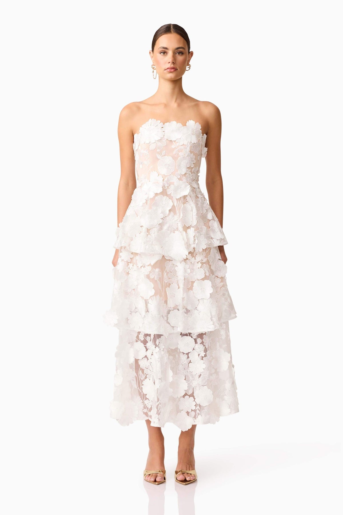 Elliatt Selene Maxi Tiered 3D Dress – Mia Bella The Label