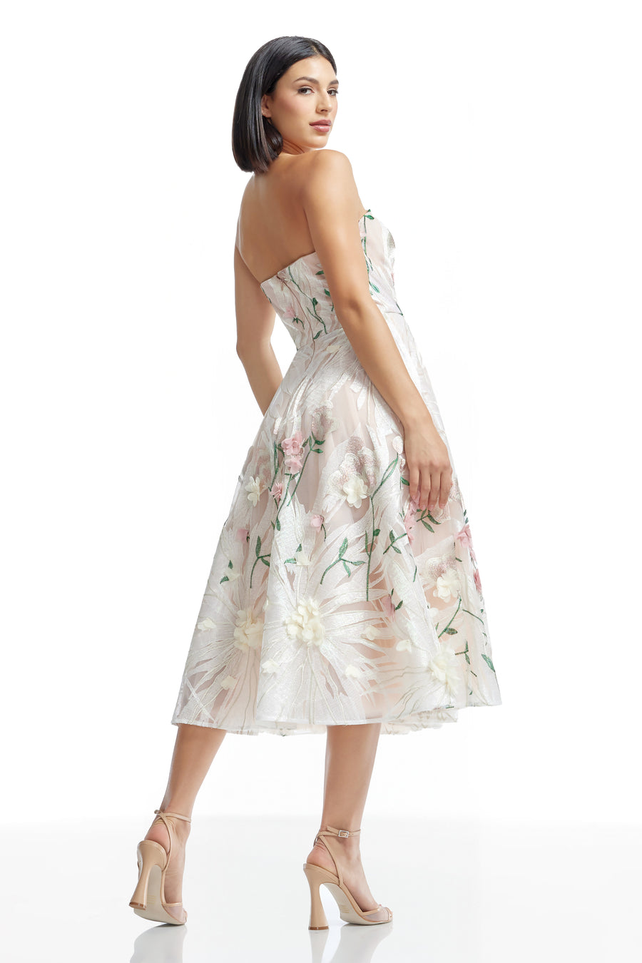 open lace back dress Kailyn Dress – Dress the Population main image 0