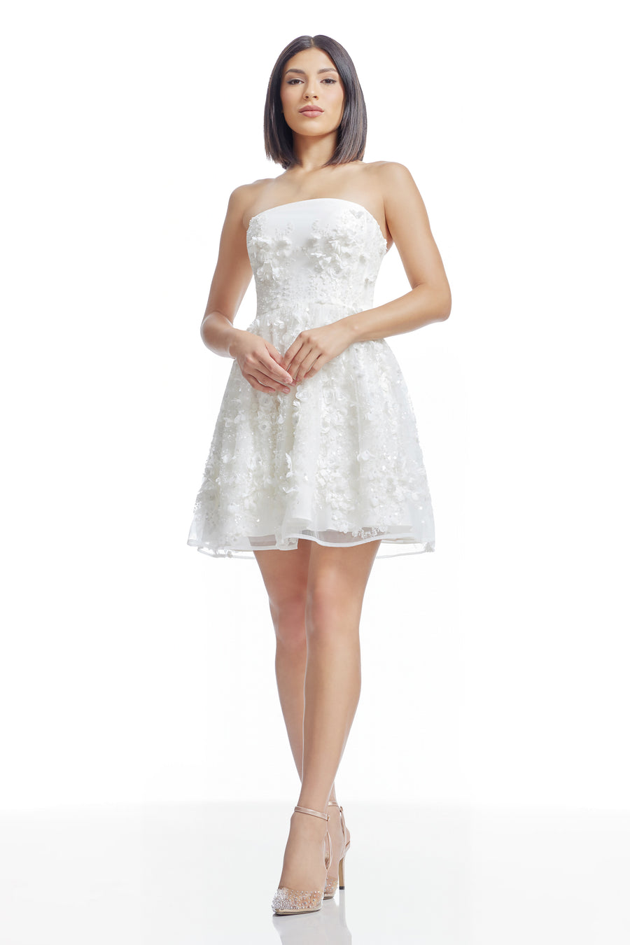 open lace back dress Marilyn Dress – Dress the Population main image 0