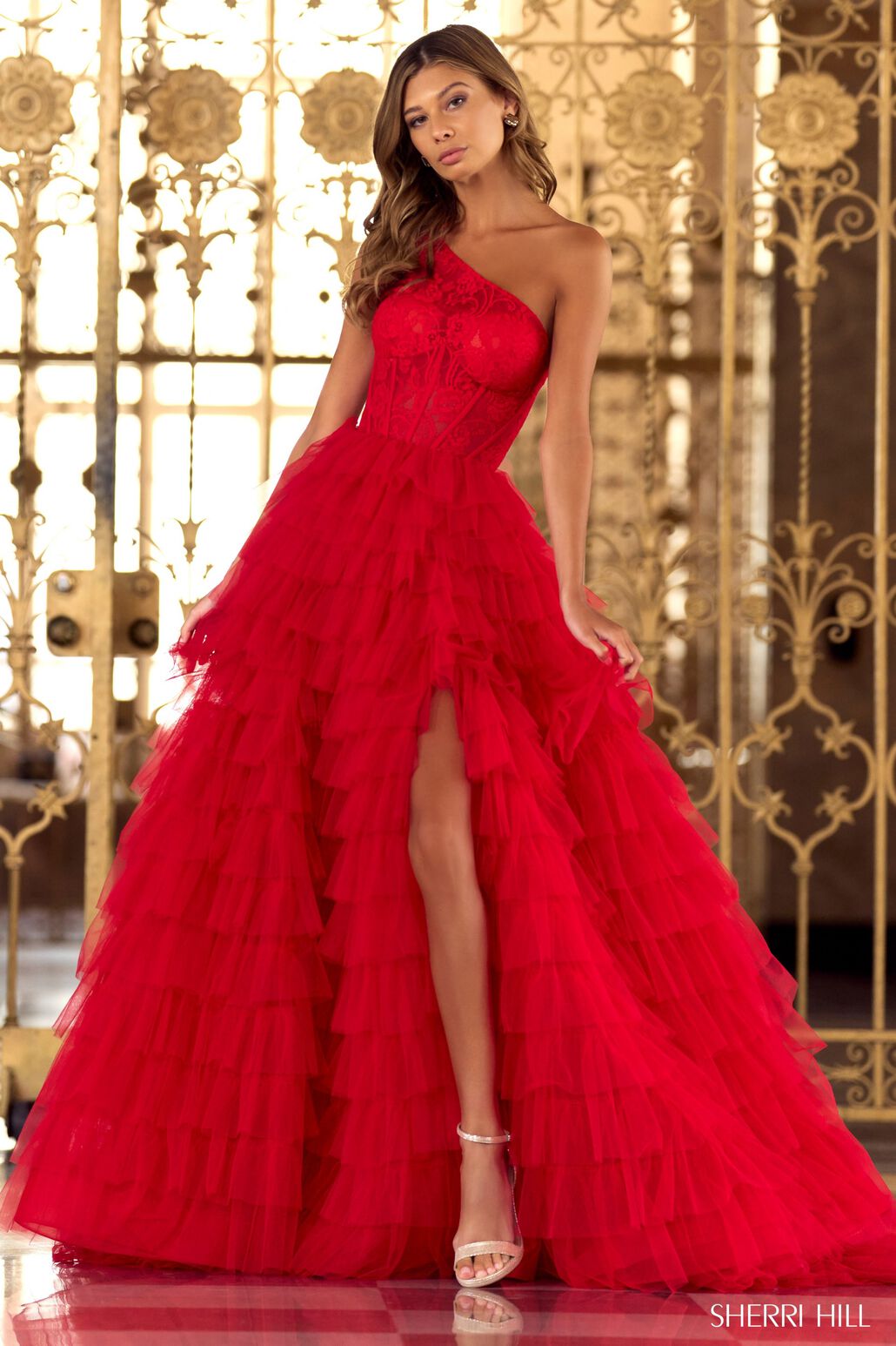 sherri hill red prom dress Sherri Hill 55256 4 / Light Blue