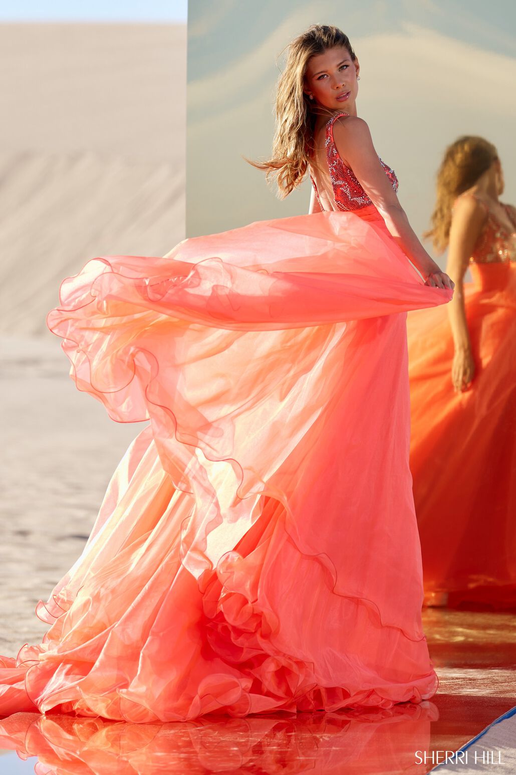 Sherri Hill 56141 Prom Dress - Yellow/Ab/Silver