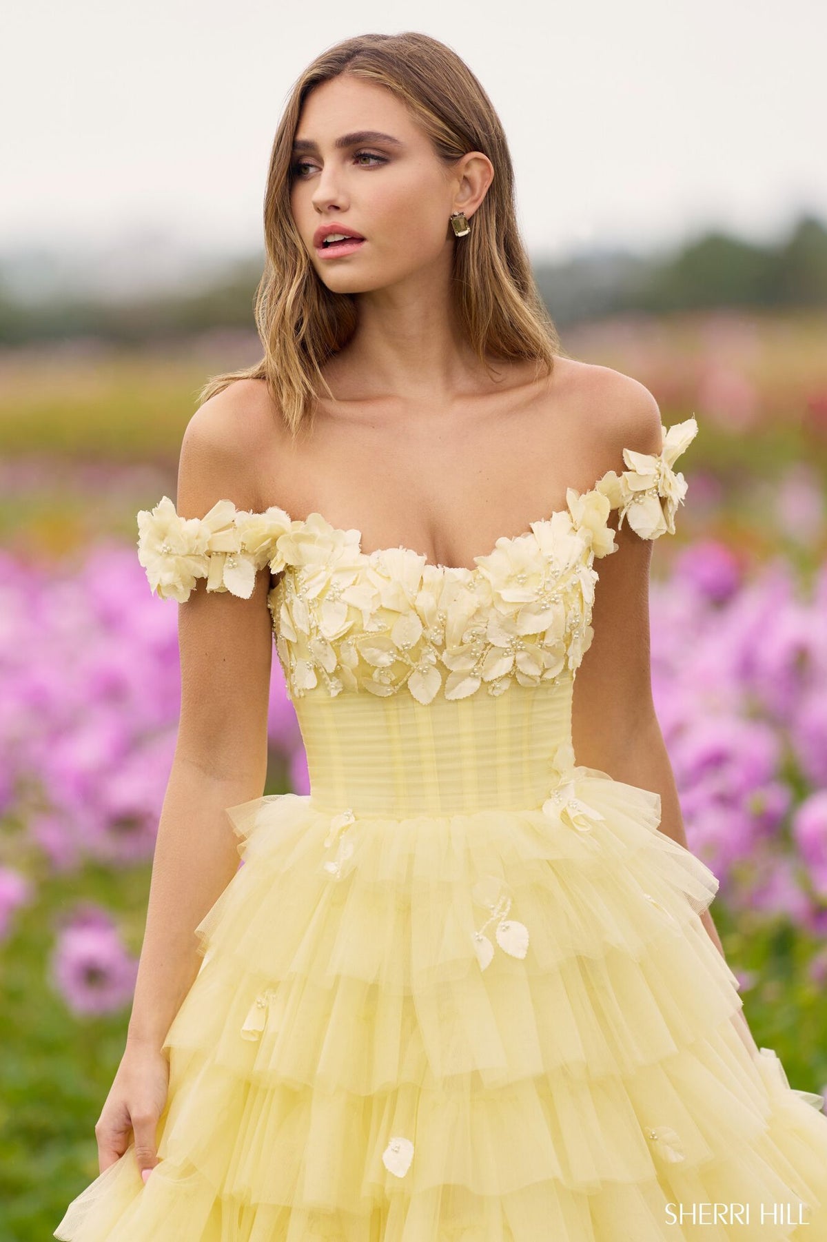 Sherri hill 52808 on sale yellow