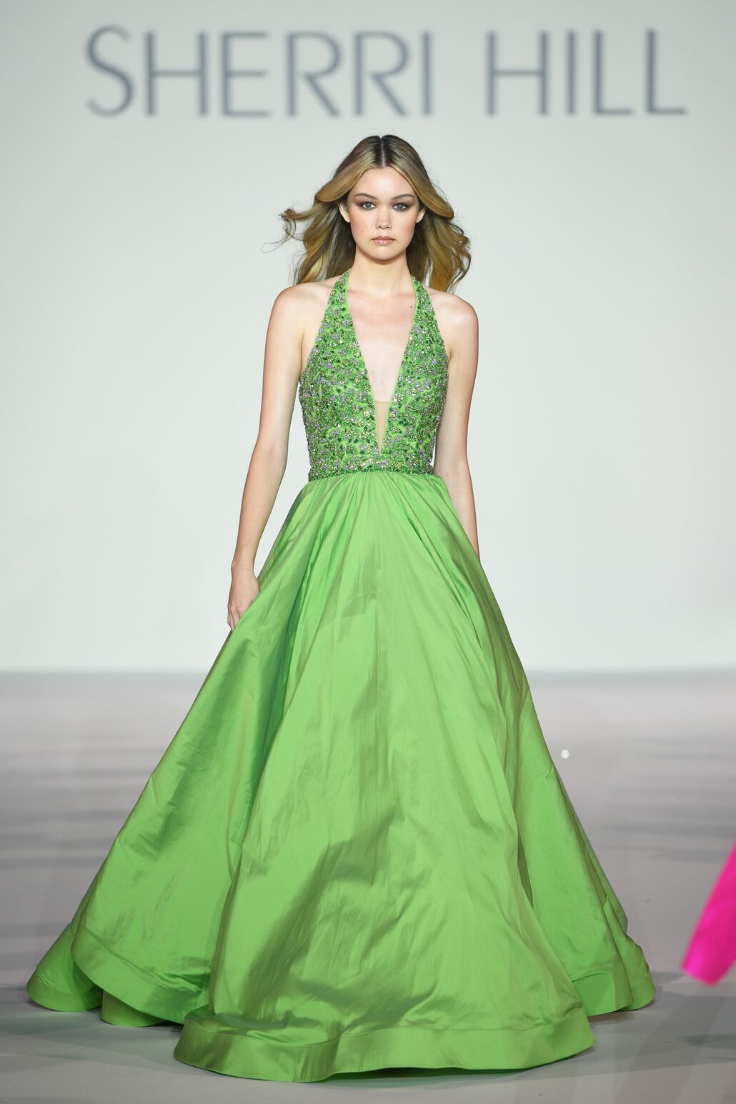 green sherri hill dress Strapless Mermaid Lace Prom 56869 The skirt has a short sheath silhouette that accentuates your legs Sherri Hill 56213 8 /