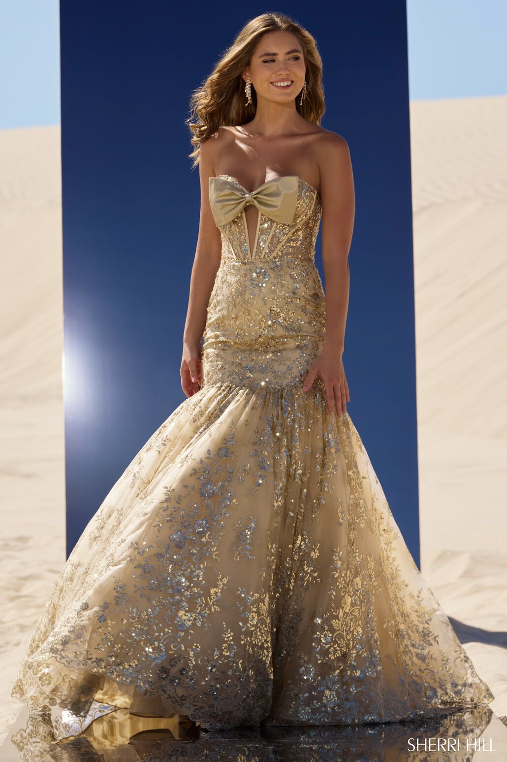 Sherri Hill 56775 4 / Light Blue Sherri Hill 56775 4 / Light Blue