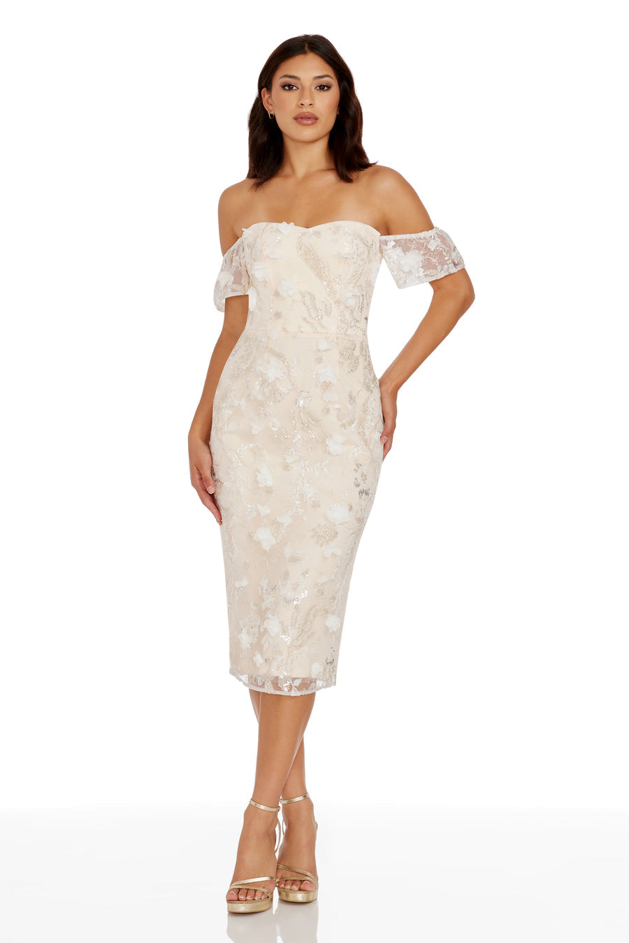 strapless open back dress Dress The Population Tara – Mia Bella The Label