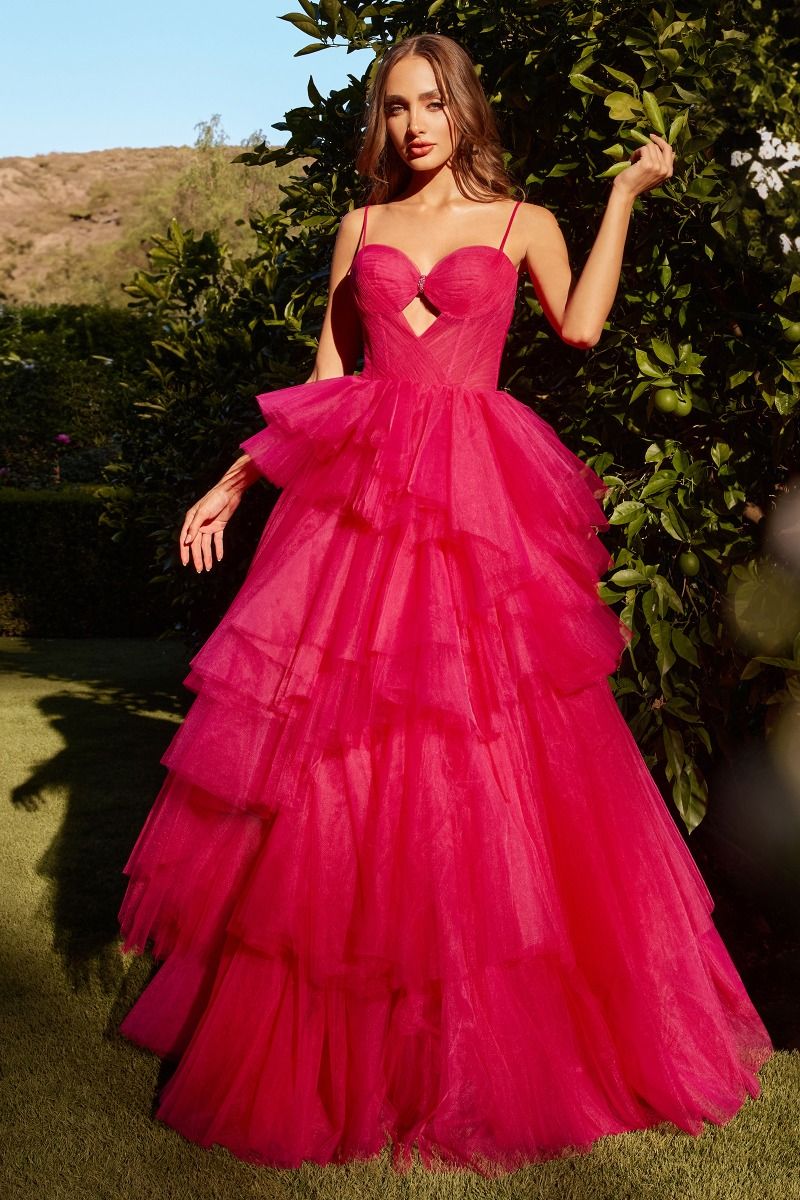 fitted lace wedding dress Andrea and Leo A1238 Prom Dress - Marigold