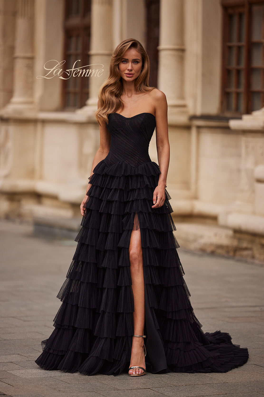 la femme formal dresses 33202 TBKOMH Women's Casual Color Spaghetti straps gracefully frame Fresh Products Size:Medium US 6/UK 10