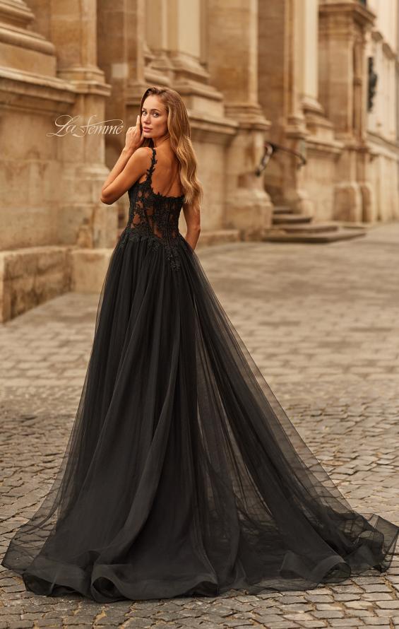 La Femme 33499 Long Prom Dress Black / 6