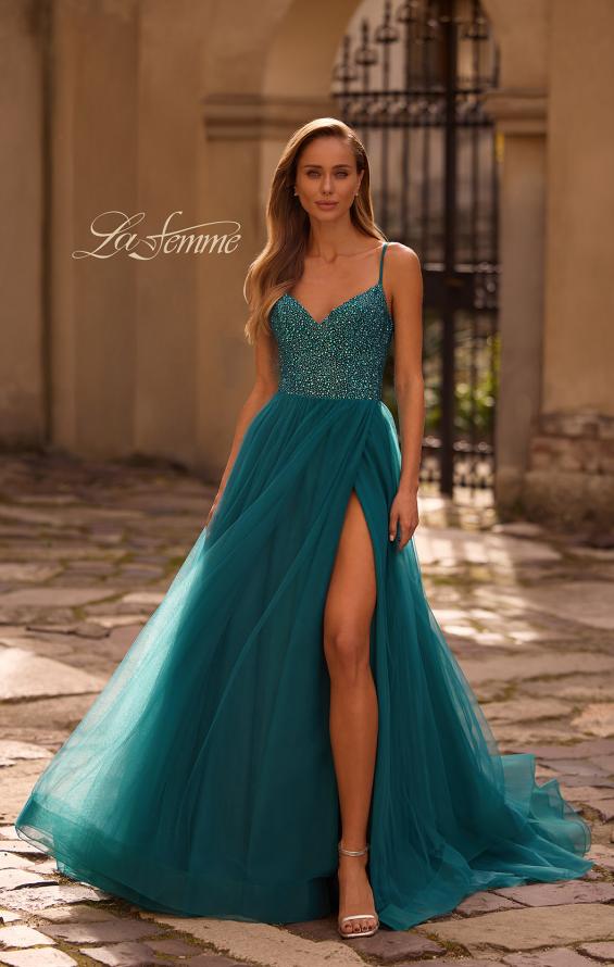 strapless open back dress Buy Off-shoulder Mermaid Teal Green Long Prom Dress main image 0