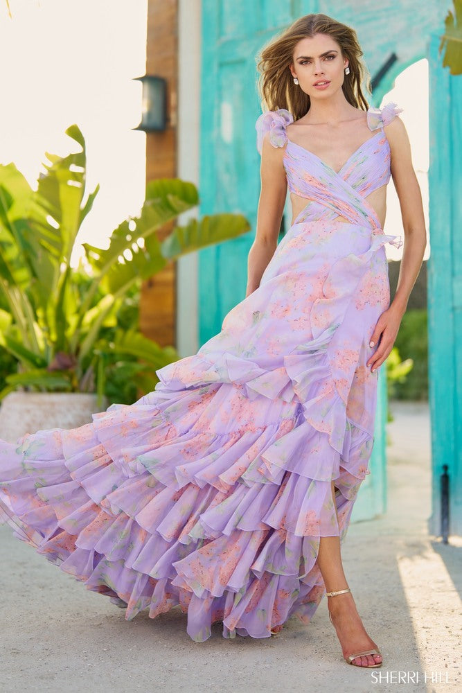 sherri hill purple floral dress Sherri Hill 55620 Dress | Sherri Hill Dresses