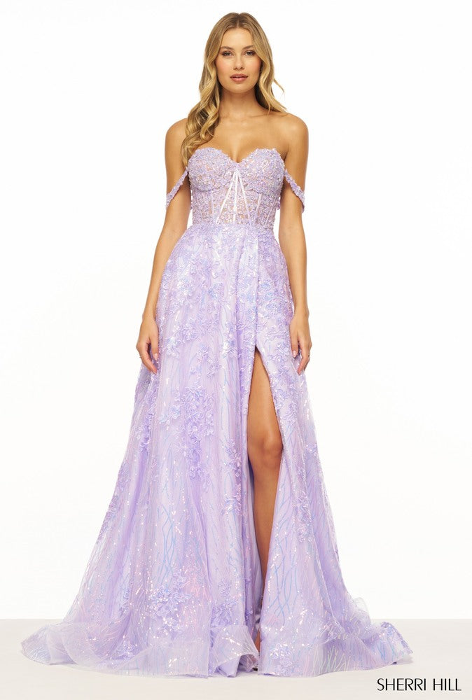 open lace back dress Sherri Hill 57781 Dress | Sherri Hill Dresses
