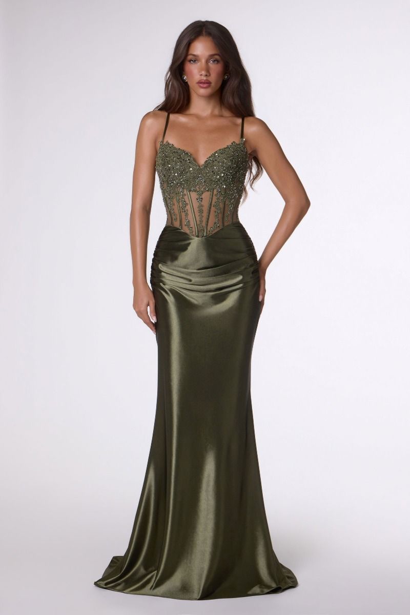mtm green dress Amoris T819 – Mia Bella The Label DROP_AUG24-D1 Adrianna Papell Beaded Blouson Our skilled tailors create Sleeve Length:Extra Long - 40