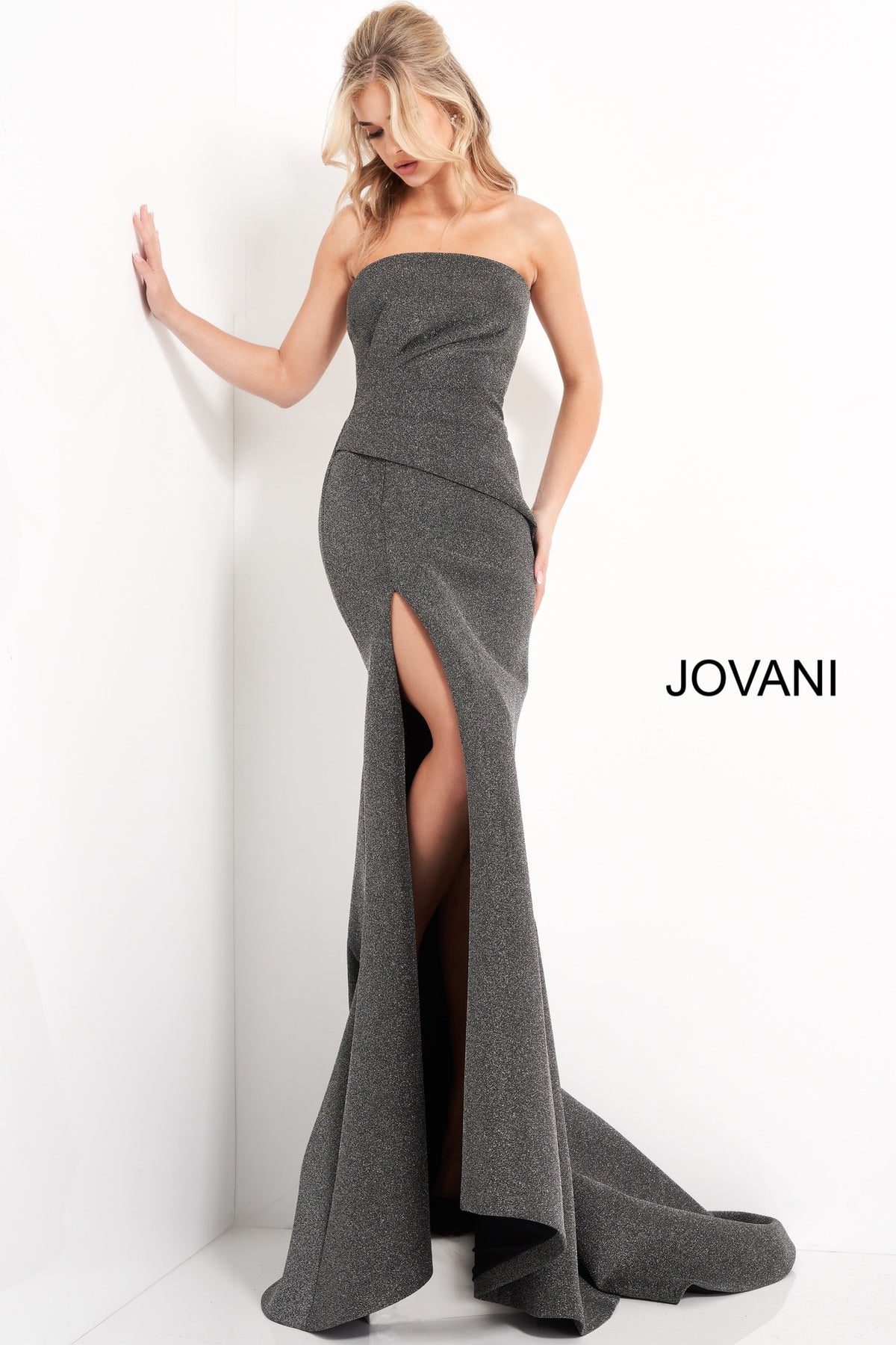 Jovani Silver Dress