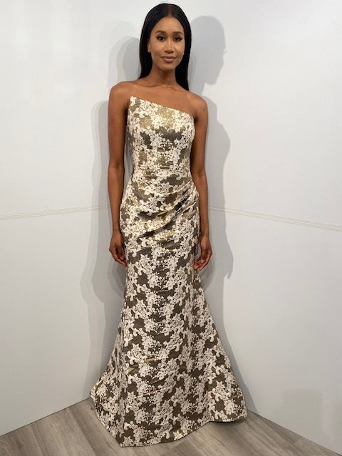 Jovani Champagne Evening Gowns