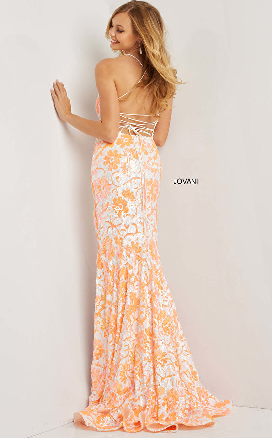 Jovani orange dress best sale