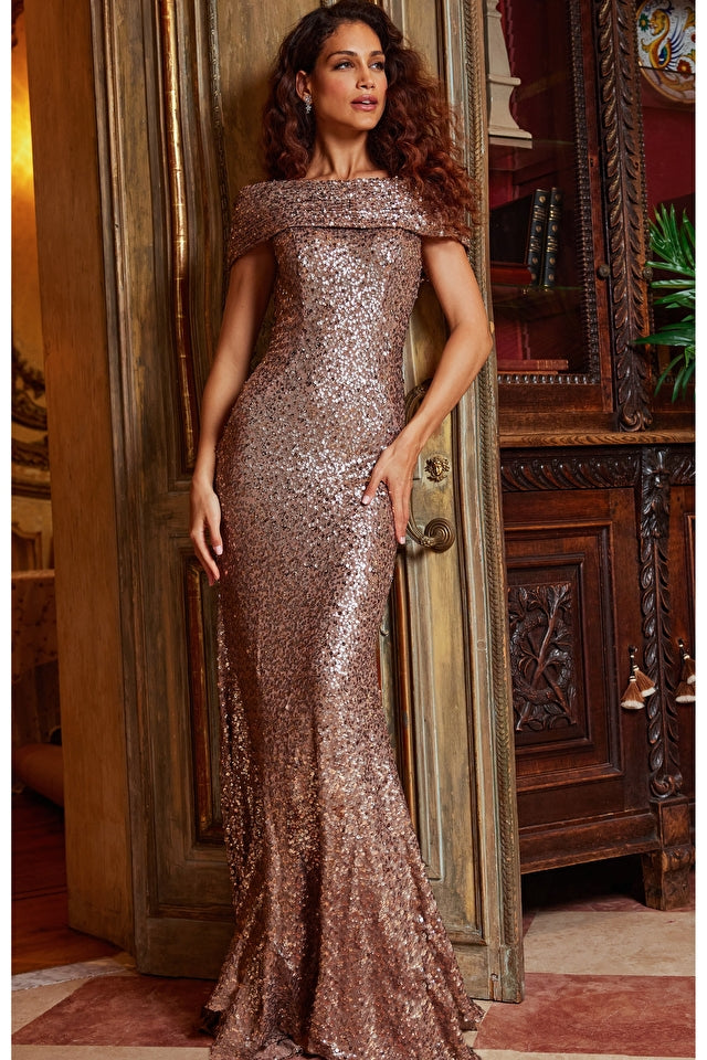 rose gold diamond jovani dresses