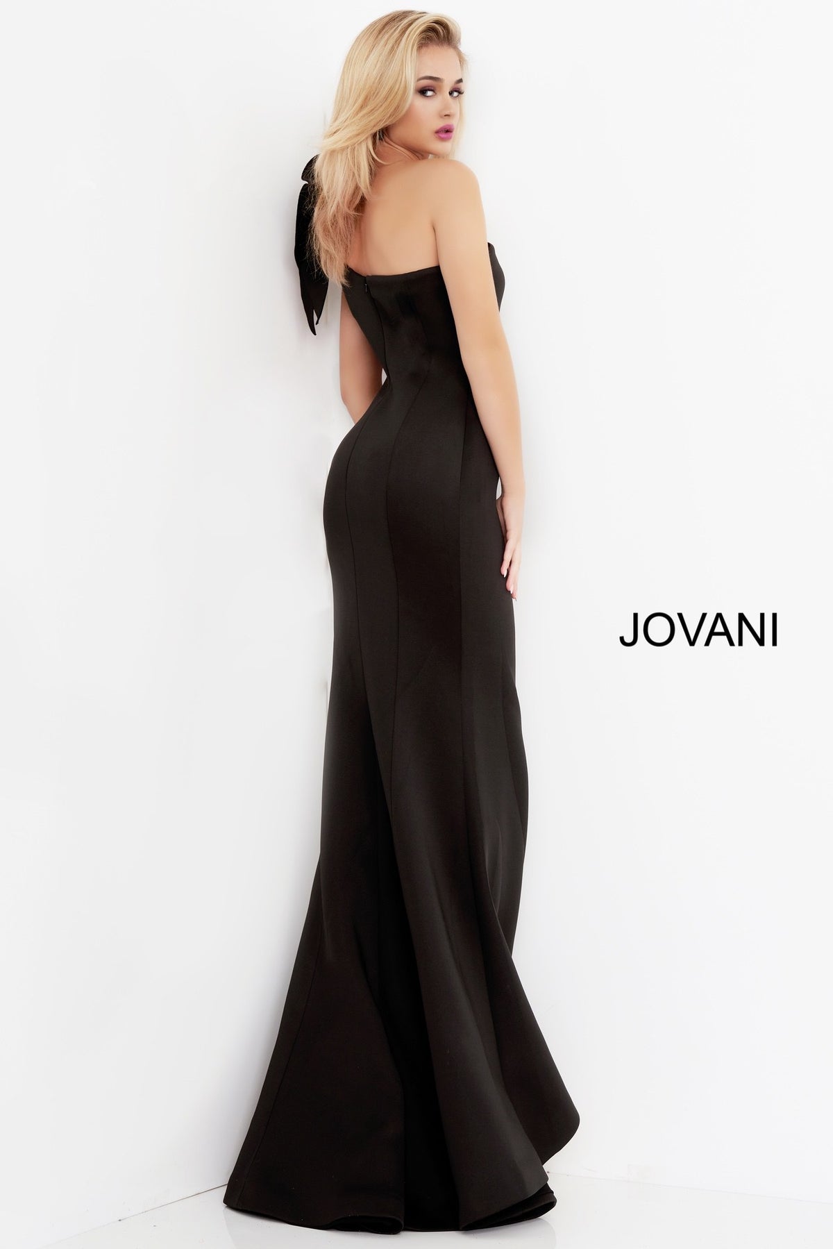 Jovani Black Mermaid Prom Dress