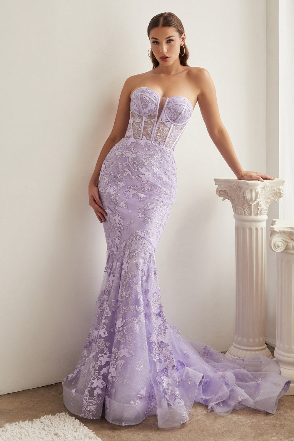 fitted lace wedding dress Ladivine CB099 – Mia Bella The Label