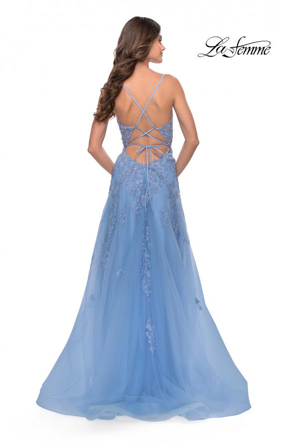 La Femme Prom Dresses Light Blue