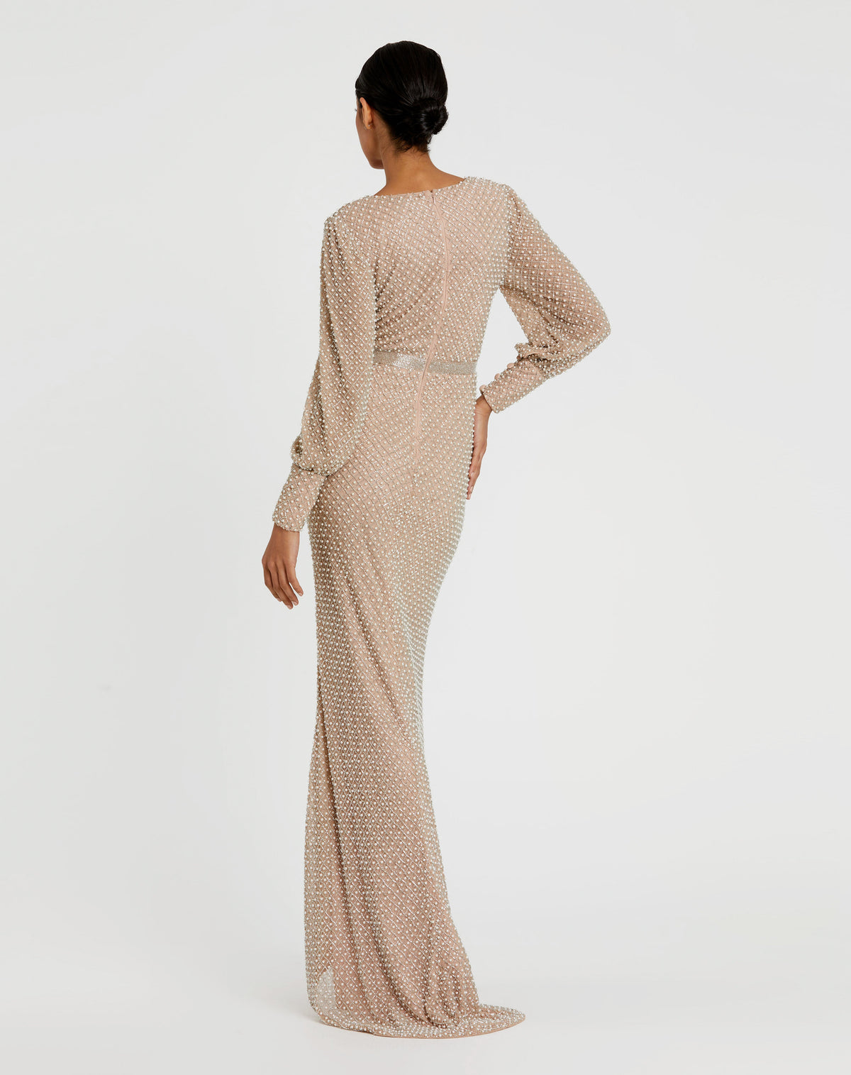 Mac Duggal 10062 - Ivory Nude