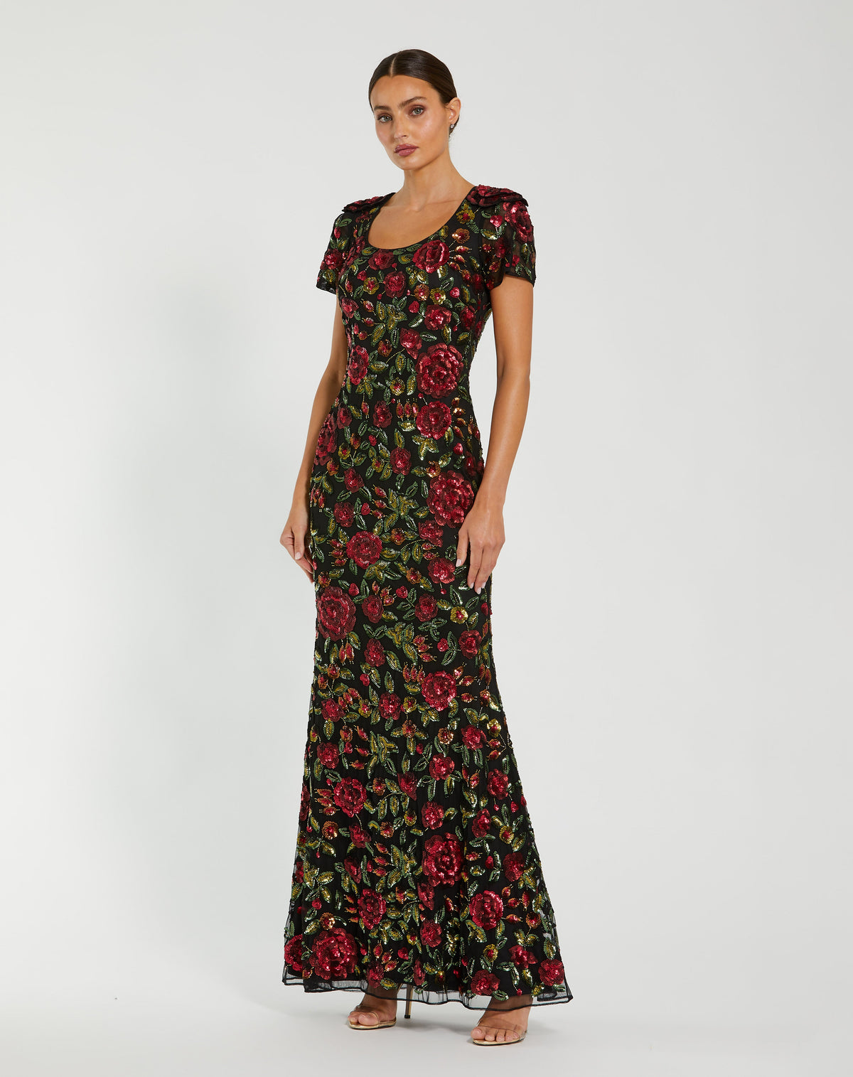 Mac Duggal 10076 - Black Multi