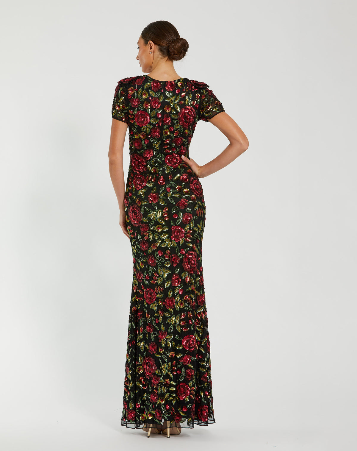Mac Duggal 10076 - Black Multi