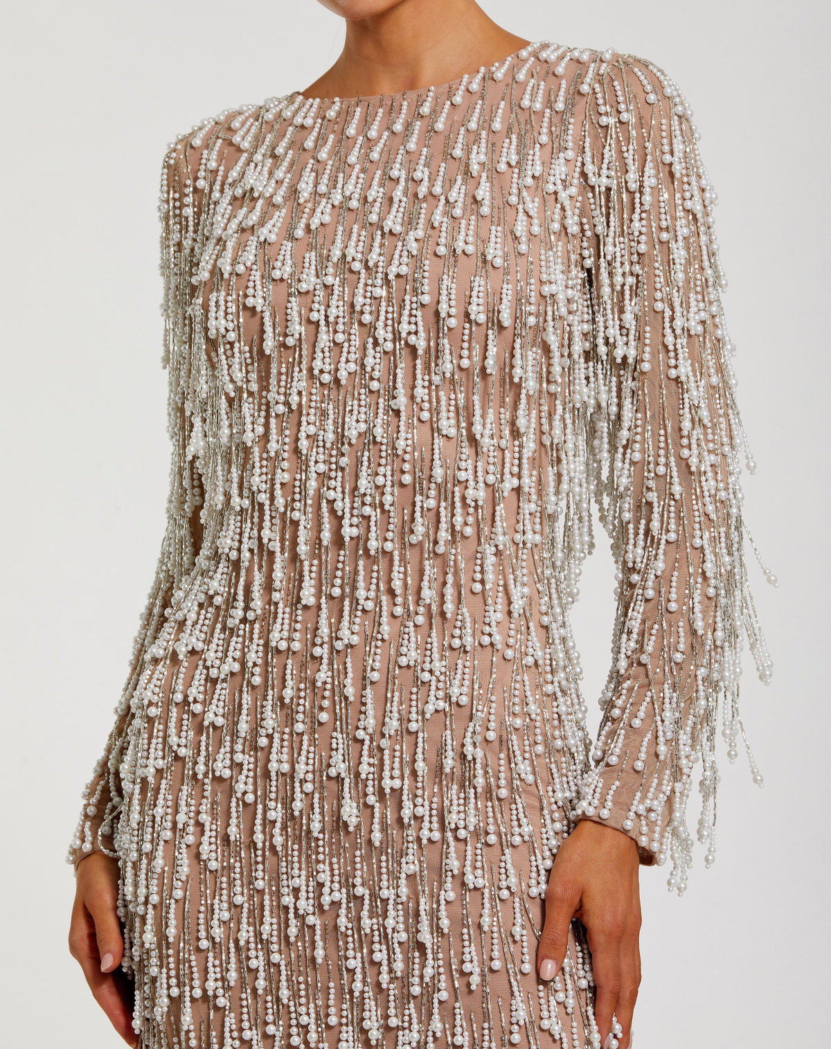 Mac Duggal 10120 - Ivory Nude