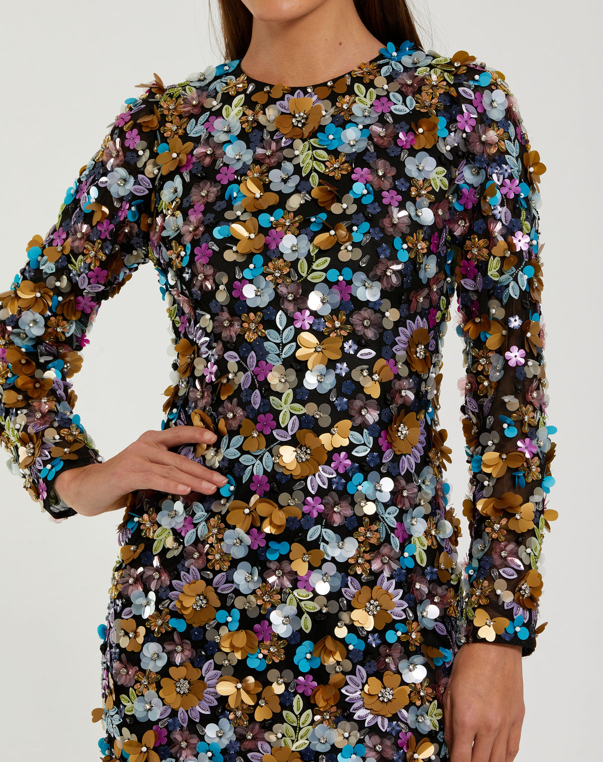 Mac Duggal 10124 - Black Multi