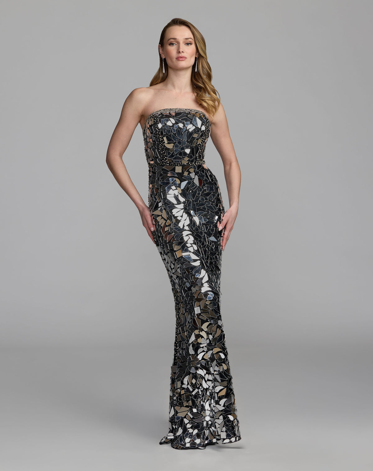 Mac Duggal 10182 - Silver