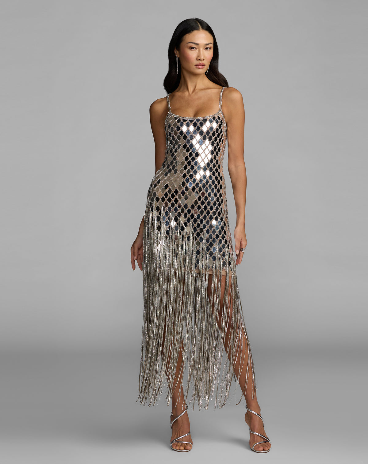 Mac Duggal 10204 - Nude Silver