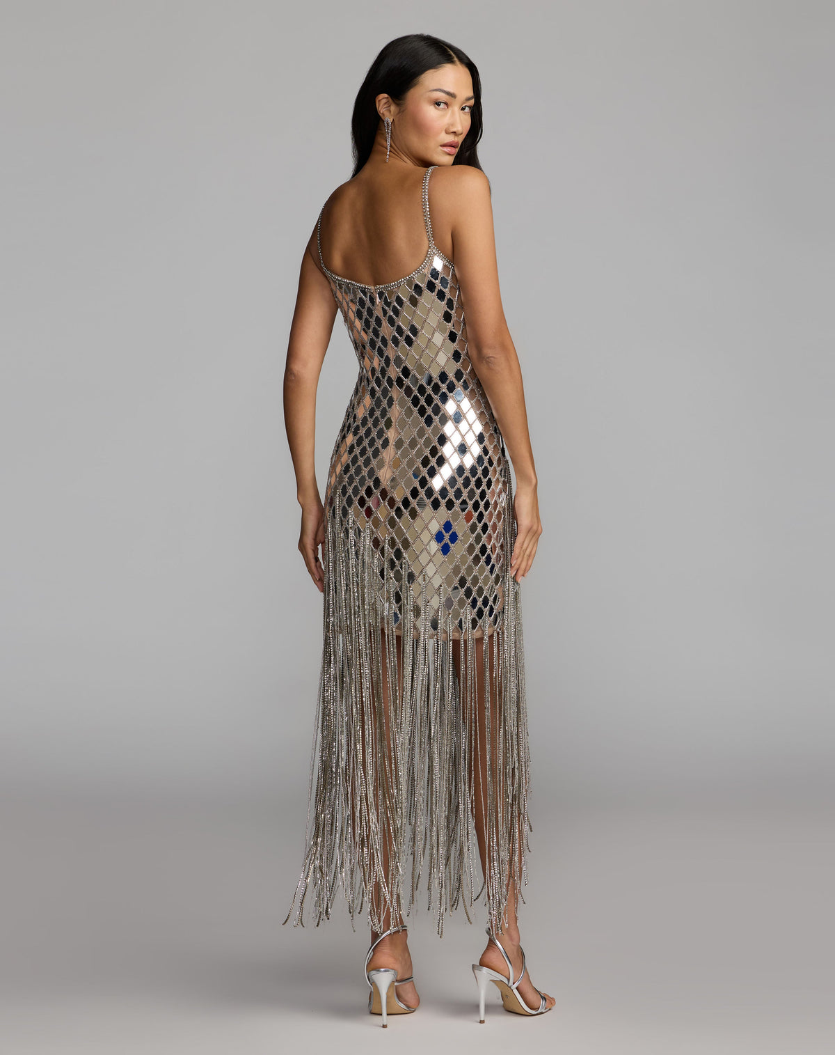 Mac Duggal 10204 - Nude Silver