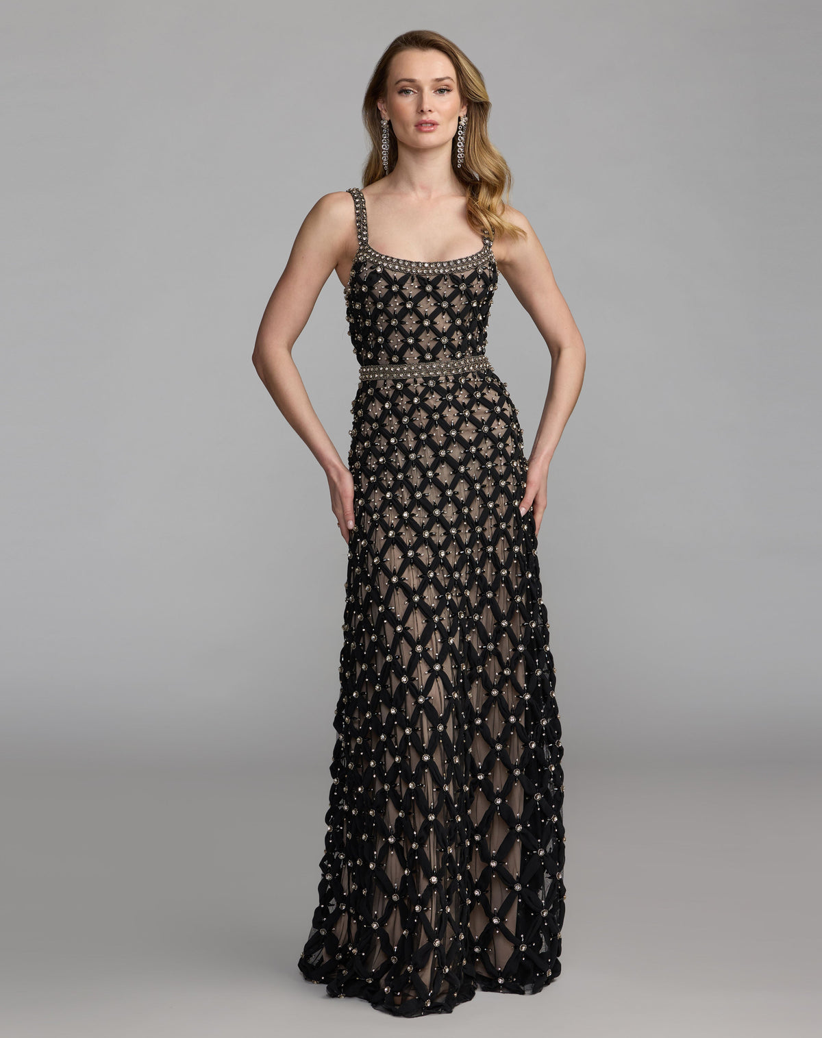 Mac Duggal 10223 - Black Nude