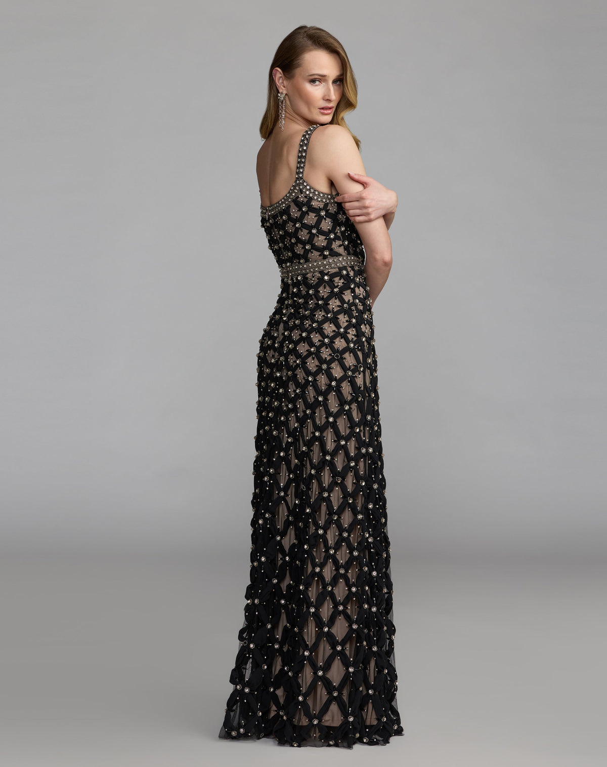 Mac Duggal 10223 - Black Nude