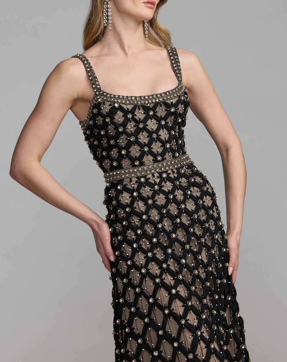 Mac Duggal 10223 - Black Nude