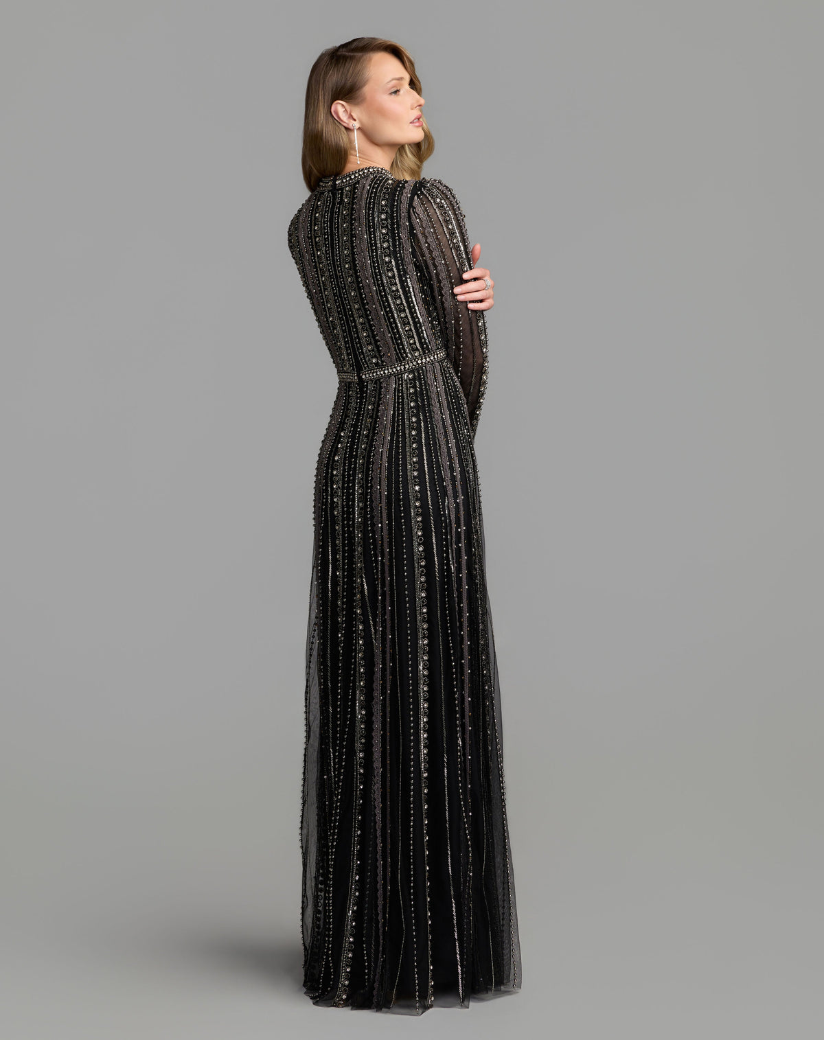 Mac Duggal 10230 - Black Charcoal