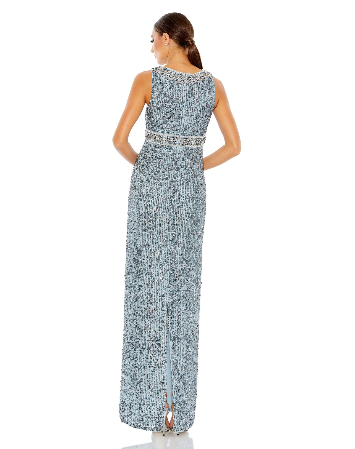 Mac Duggal 10839 - Slate Blue