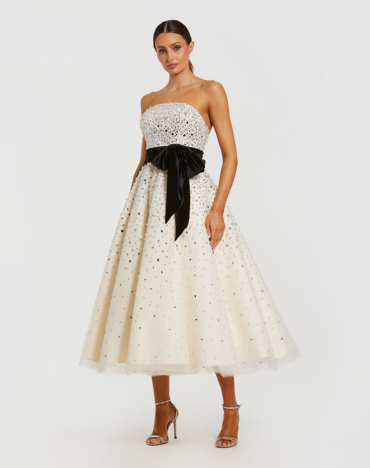 Mac Duggal 11983 - Black Cream