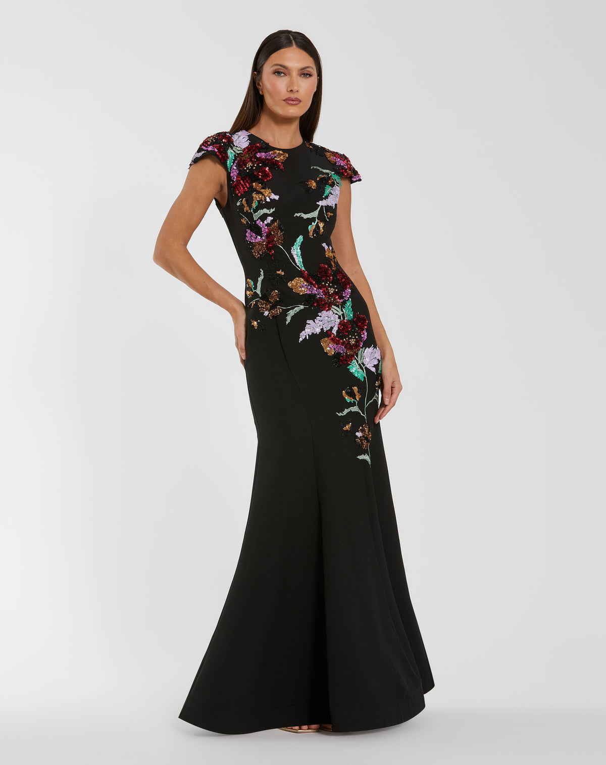 Mac Duggal 13211 - Black Multi