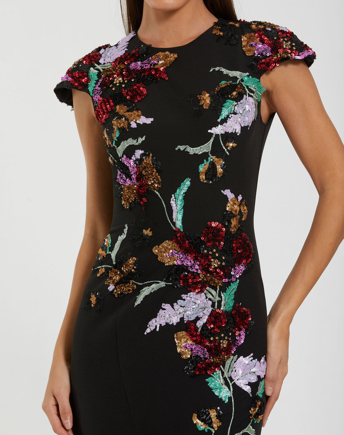 Mac Duggal 13211 - Black Multi
