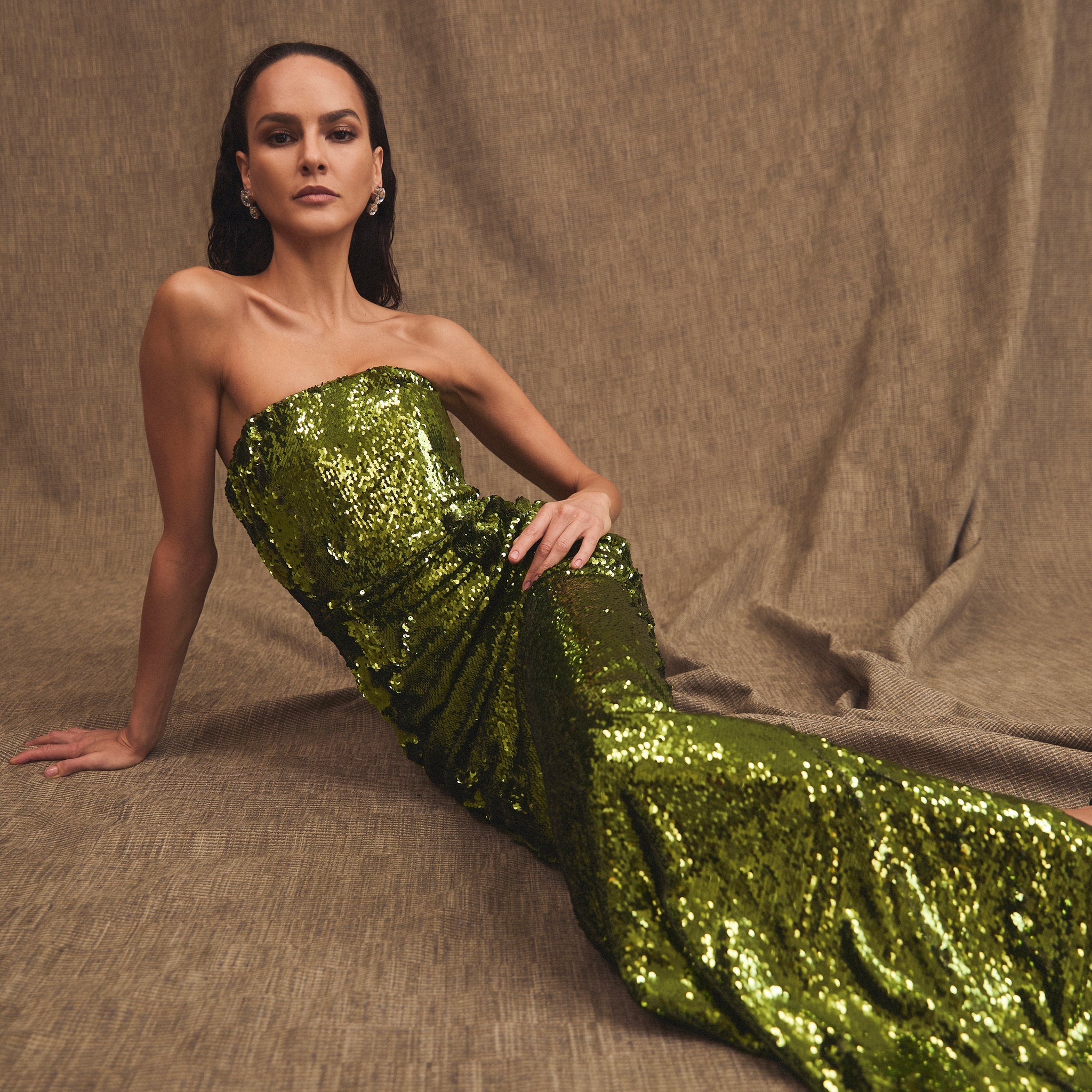 Helsi Serena Strapless Sequin Gown Helsi Serena Strapless Sequin Gown