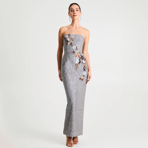 slate blue midi dress Slate Blue Multicolor Midi Dress – Miss Mooney's Boutique