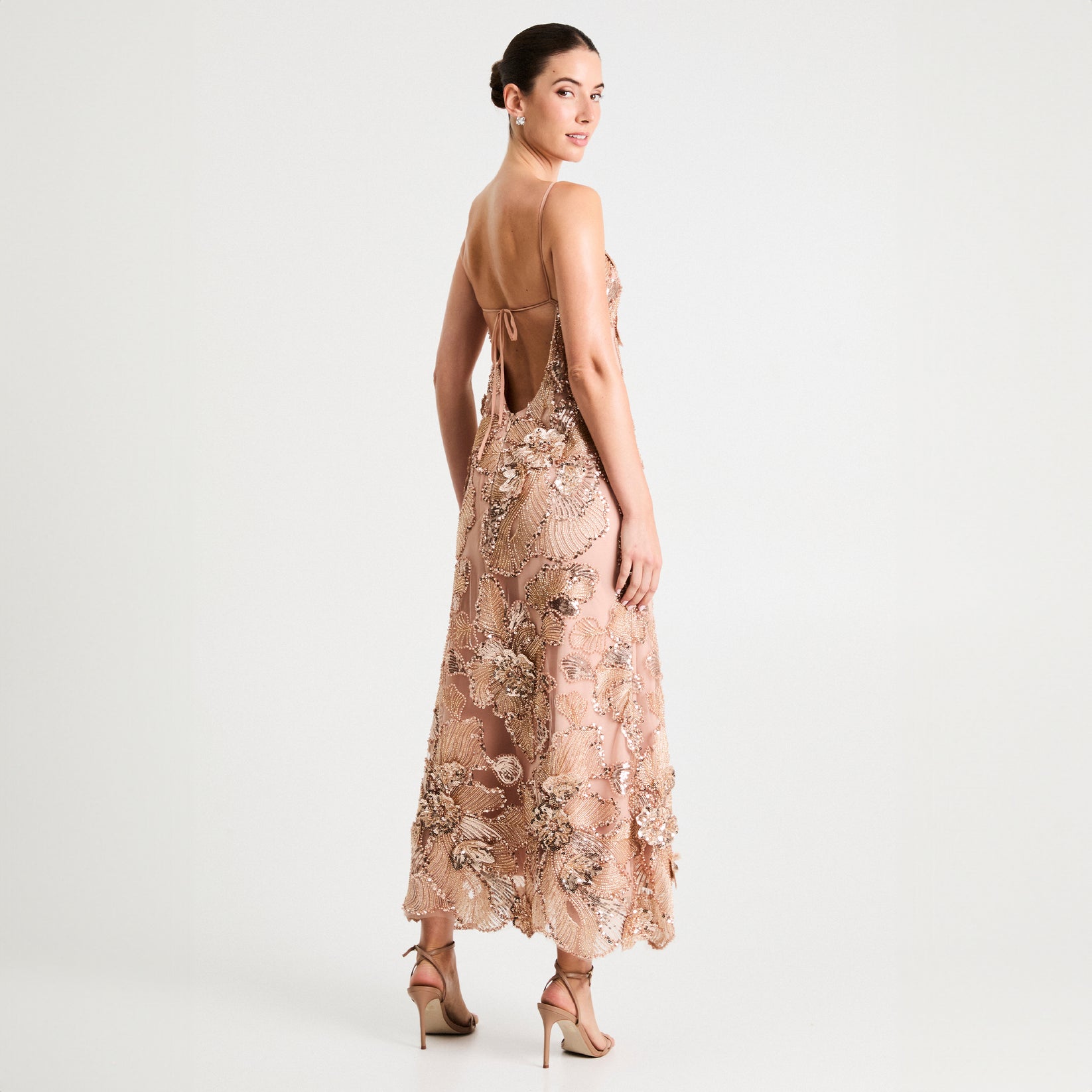 helsi gold dress Helsi Leslie Gold Sequin Dress by Helsi