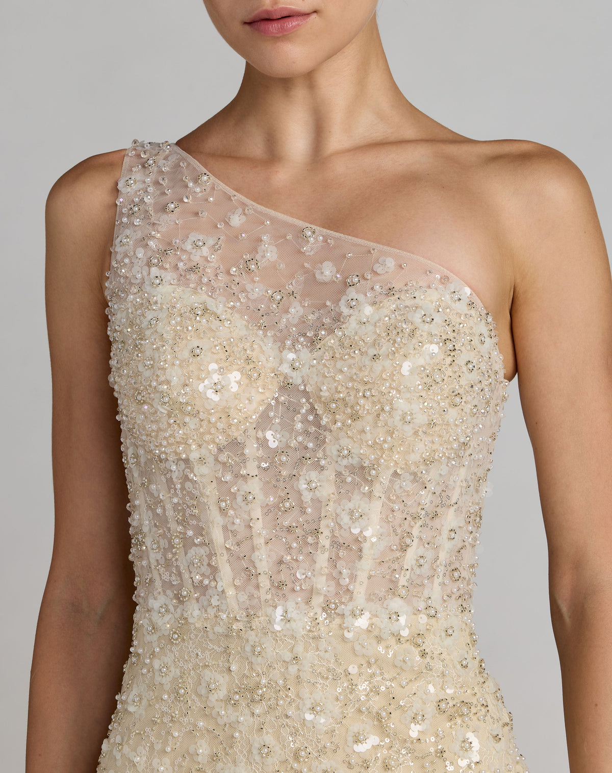 Mac Duggal 21287 - Oyster Nude
