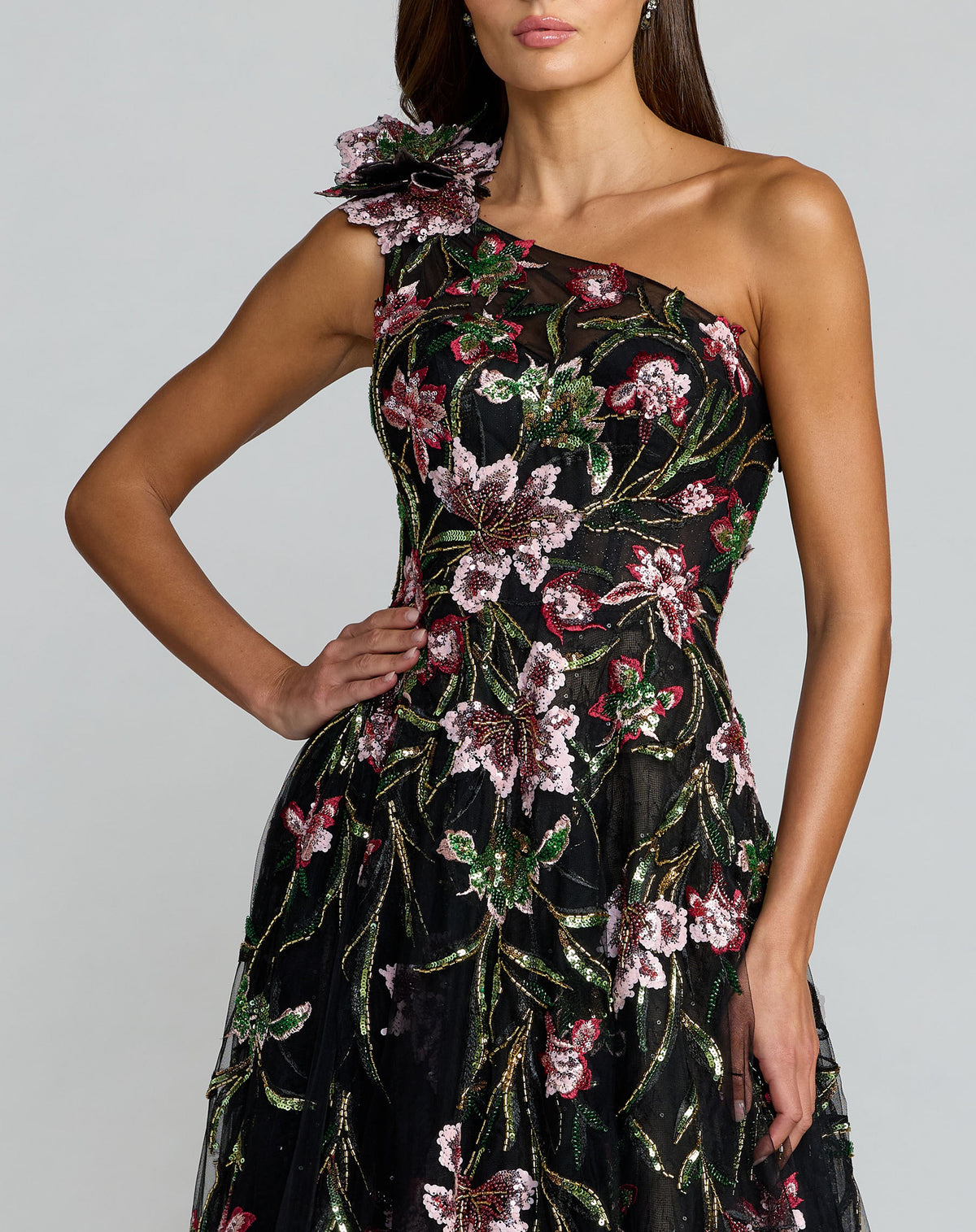 Mac Duggal 21302 - Black Multi