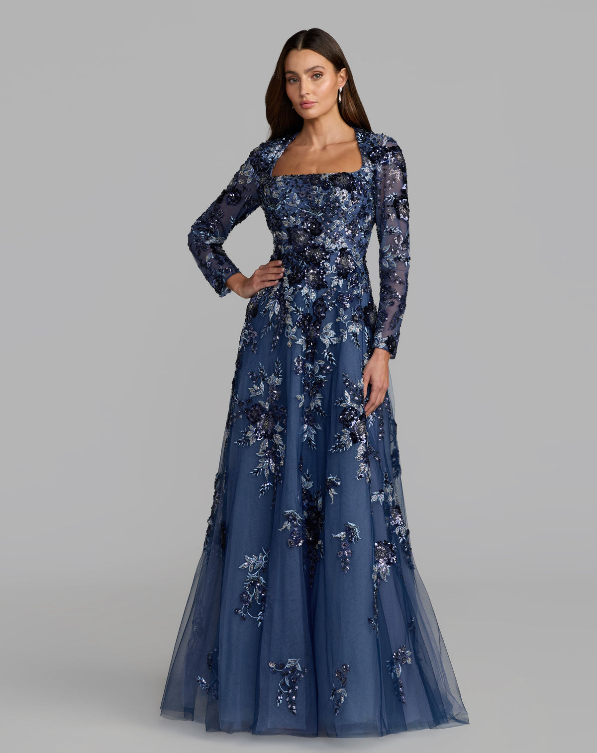 Mac Duggal 21308 - Moody Blue