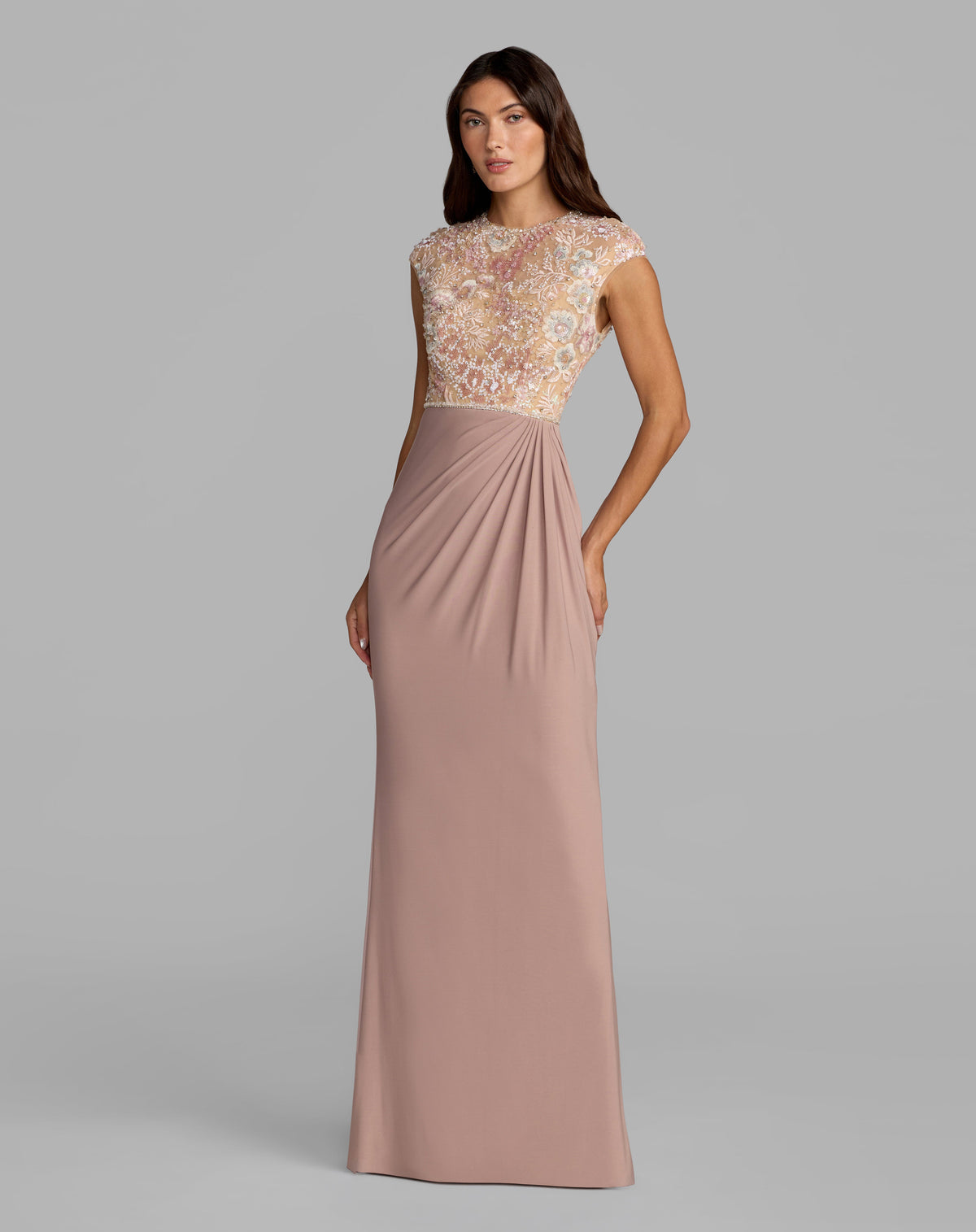 Mac Duggal 21324 - Taupe Multi