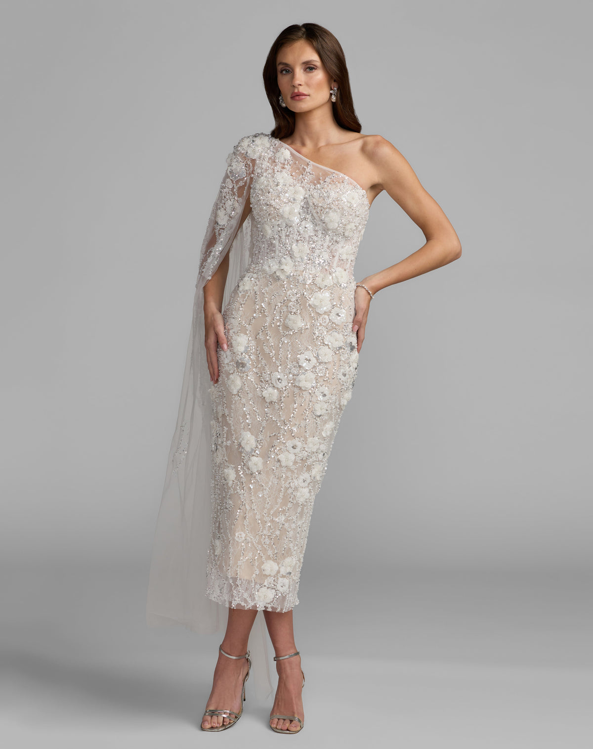 Mac Duggal 21348 - Ivory Nude