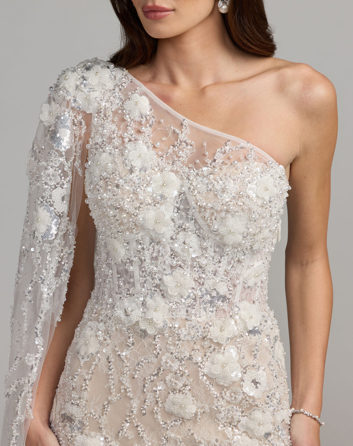 Mac Duggal 21348 - Ivory Nude